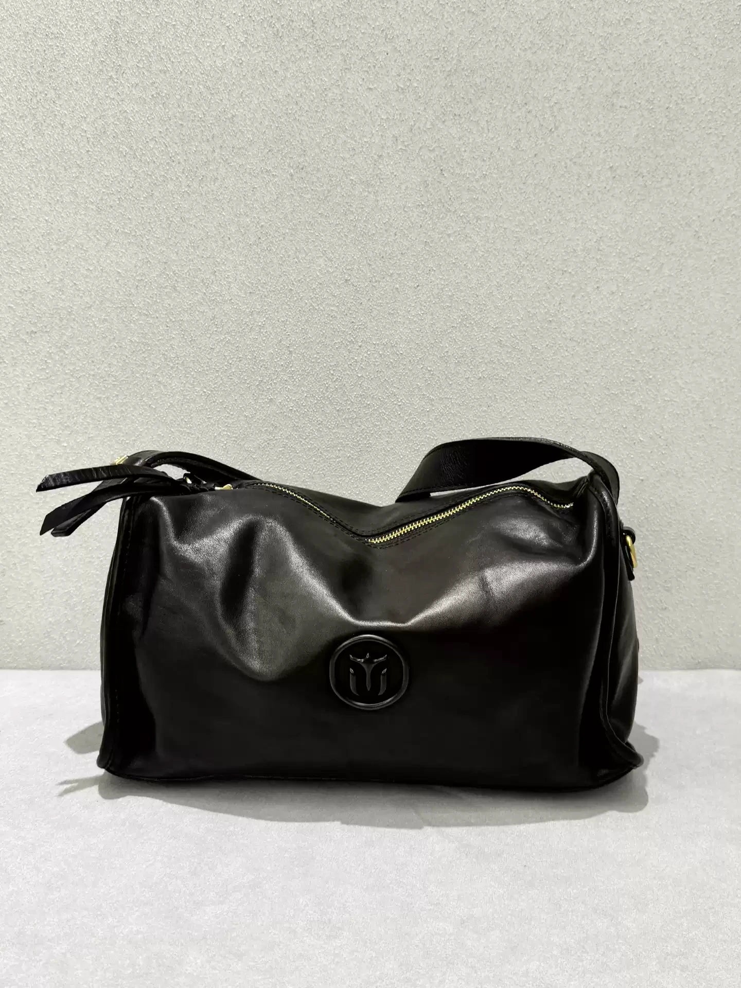 vintage cowhide shoulder crossbody bag 4