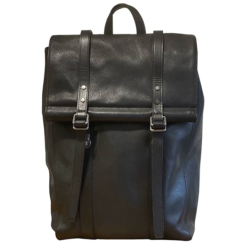 vintage soft cowhide business backpack 4