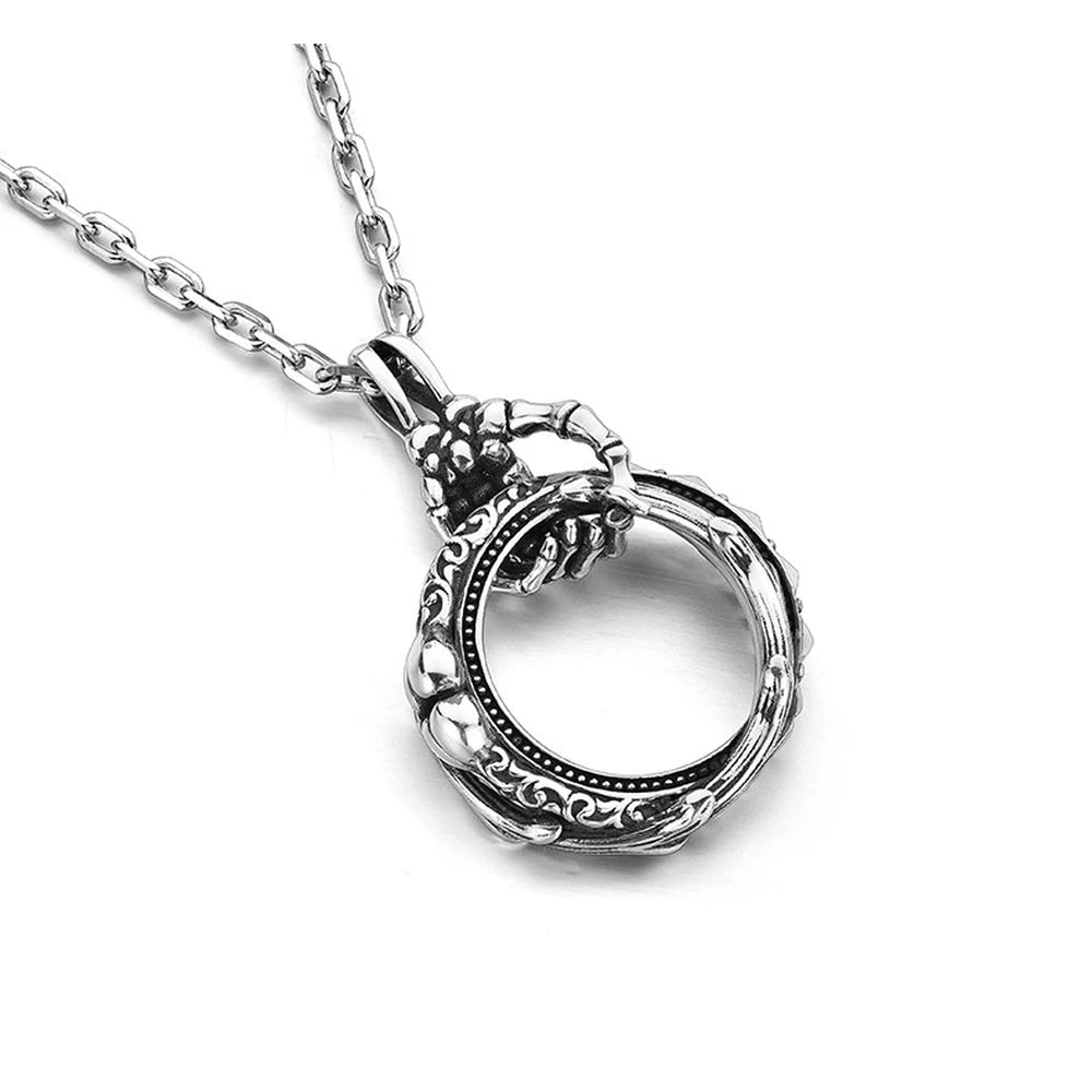 Hope Ring Sterling Silver Biker Pendant — product detail view 5