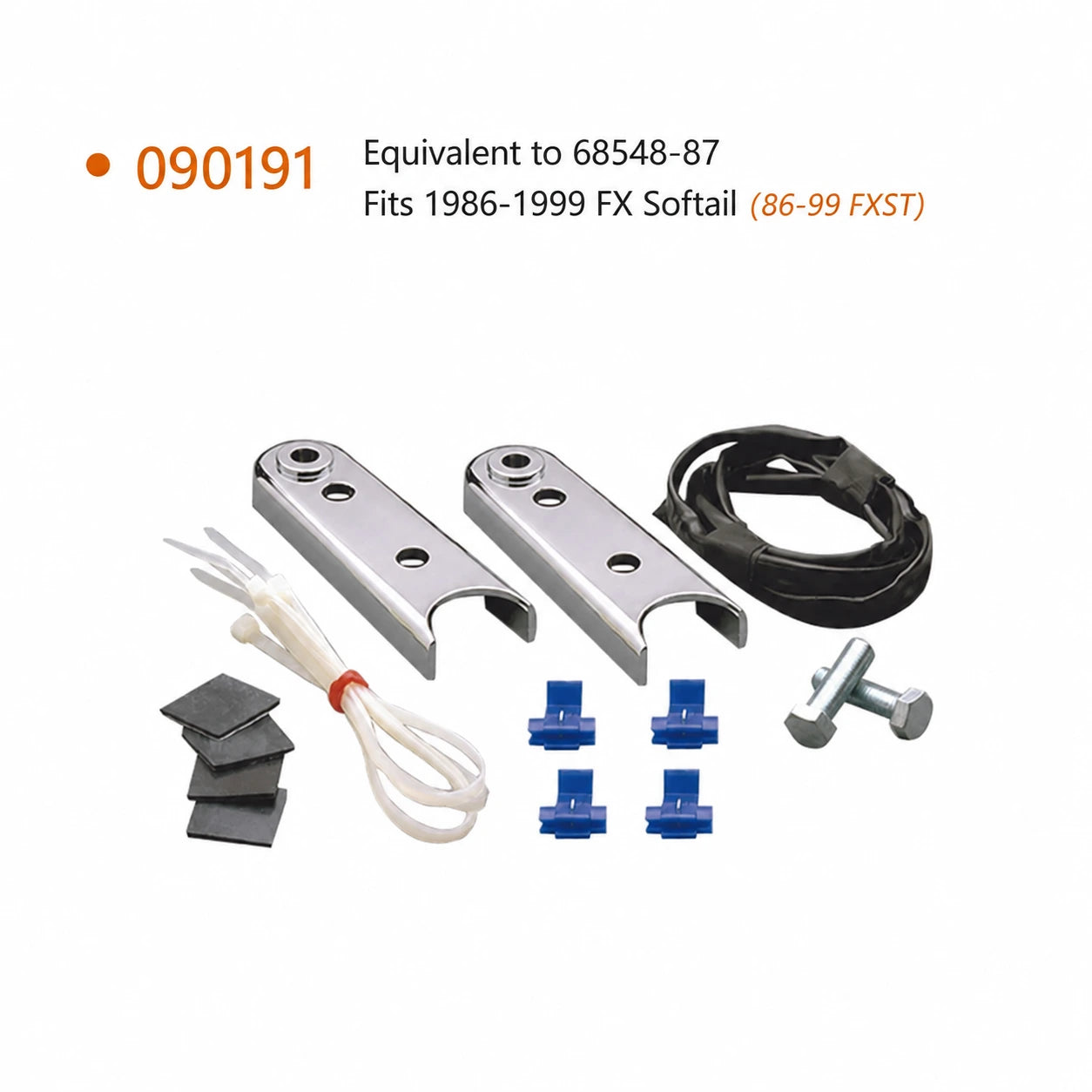 090191 turn signal relocation kit for 1986 to 1999 Harley FX Softail