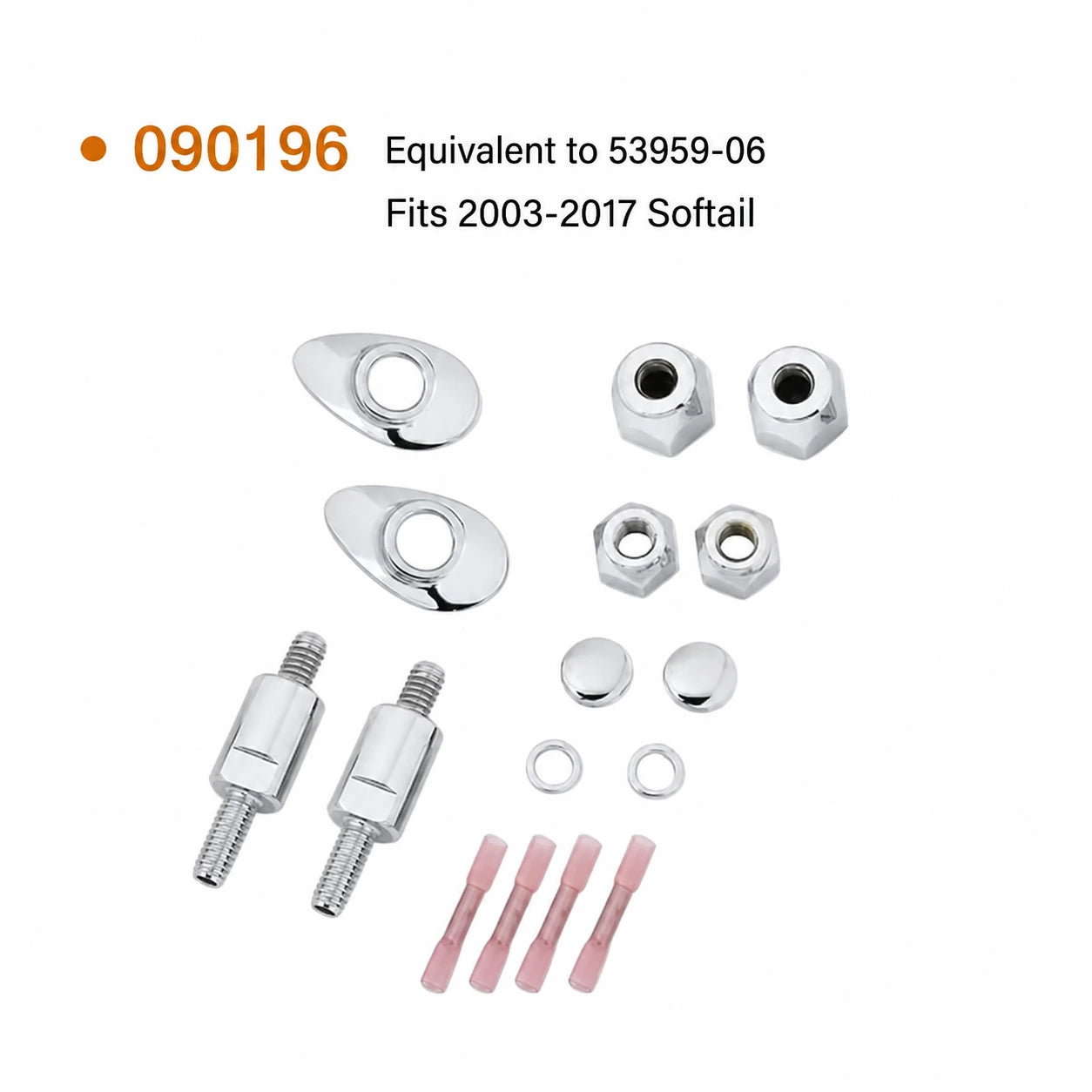 090196 turn signal relocation hardware for 2003 to 2017 Harley Softail