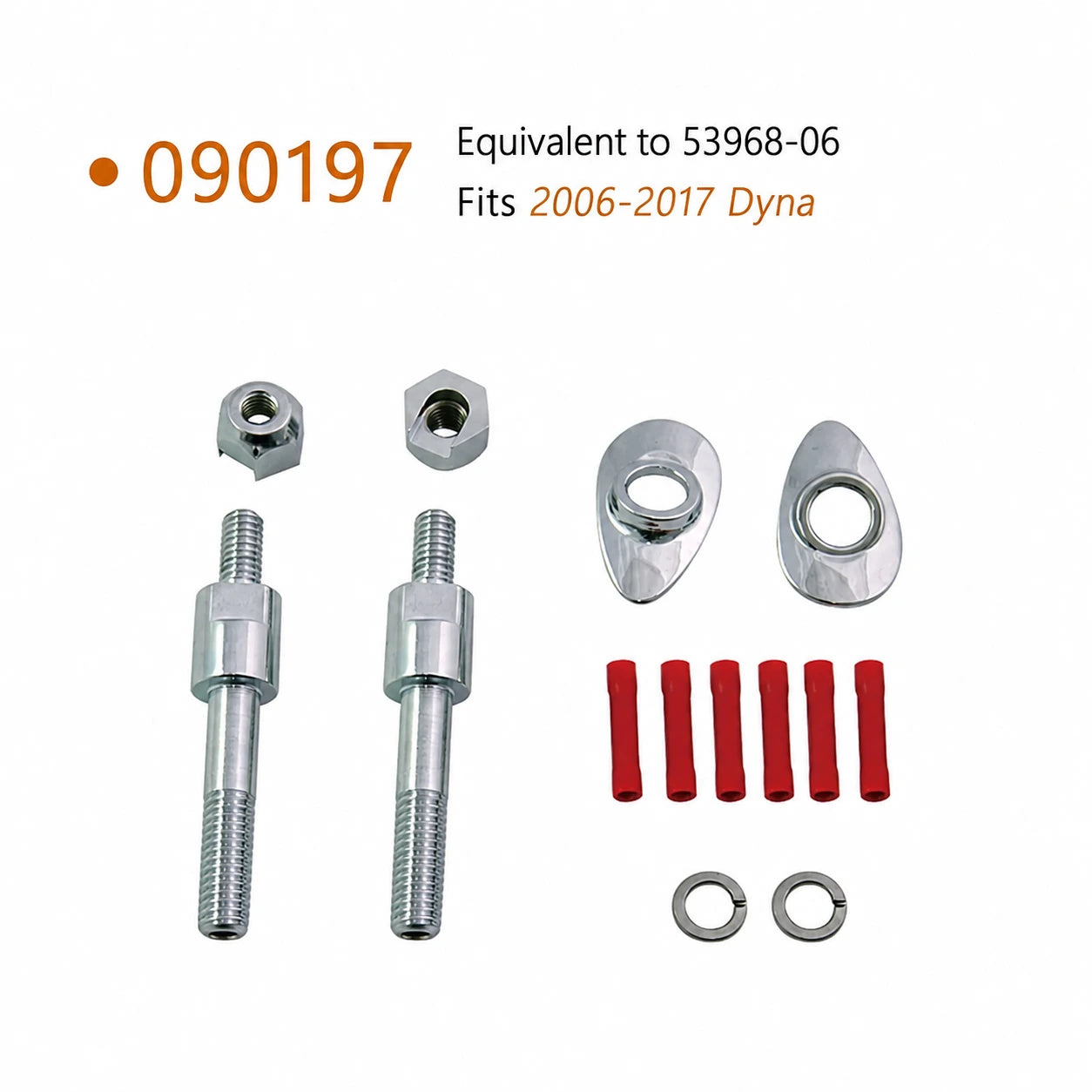 090197 turn signal relocation hardware for 2006 to 2017 Harley Dyna