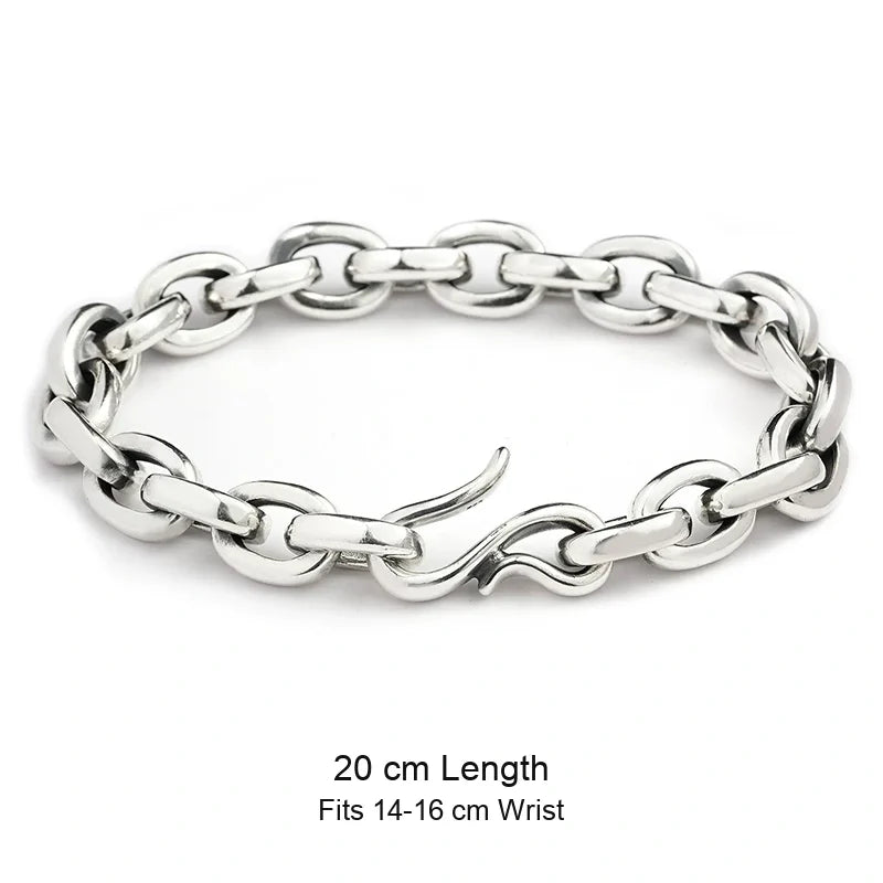 925 sterling silver bracelet size guide in English
