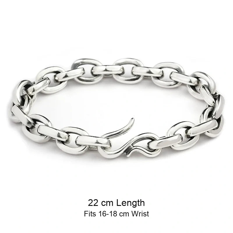 925 sterling silver bracelet size guide in English
