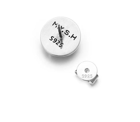 Sterling Silver Pixiu Stud Earrings for Bikers - view 1