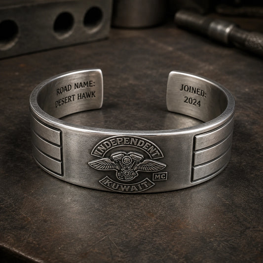 Independent MC Kuwait bracelet with private inner member engraving