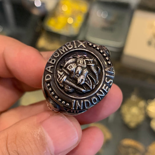 Custom Biker Ring(Dabombix Mc Club)