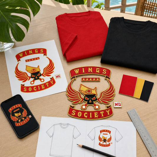 Wings Society Thailand club logo artwork submitted for a custom short-sleeve T-shirt design.