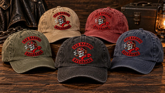 chapter dad hat collection motorcycle club vintage dad hat with an authorized club logo.
