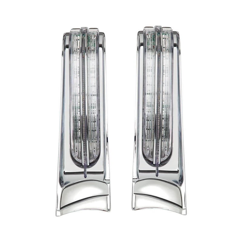40002 chrome Ciro filler panel LED lights for Harley Touring