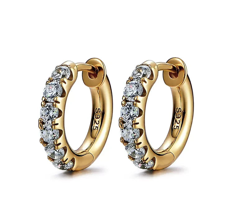 Sterling Silver Biker Stud Earrings for Bikers - view 2