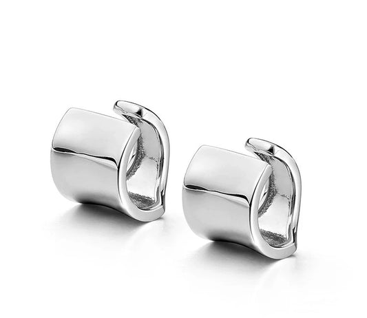 Sterling Silver Biker Clip-On Earrings for Bikers - view 1