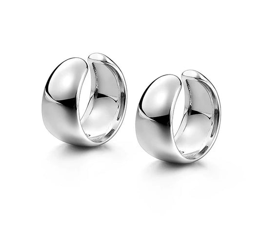 Sterling Silver Biker Clip-On Earrings for Bikers - view 1