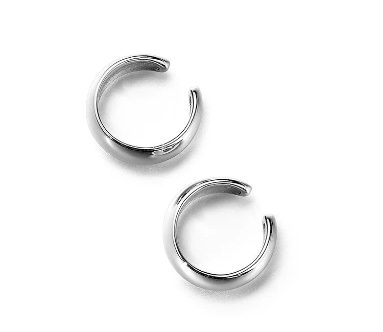 Sterling Silver Biker Clip-On Earrings for Bikers - view 2