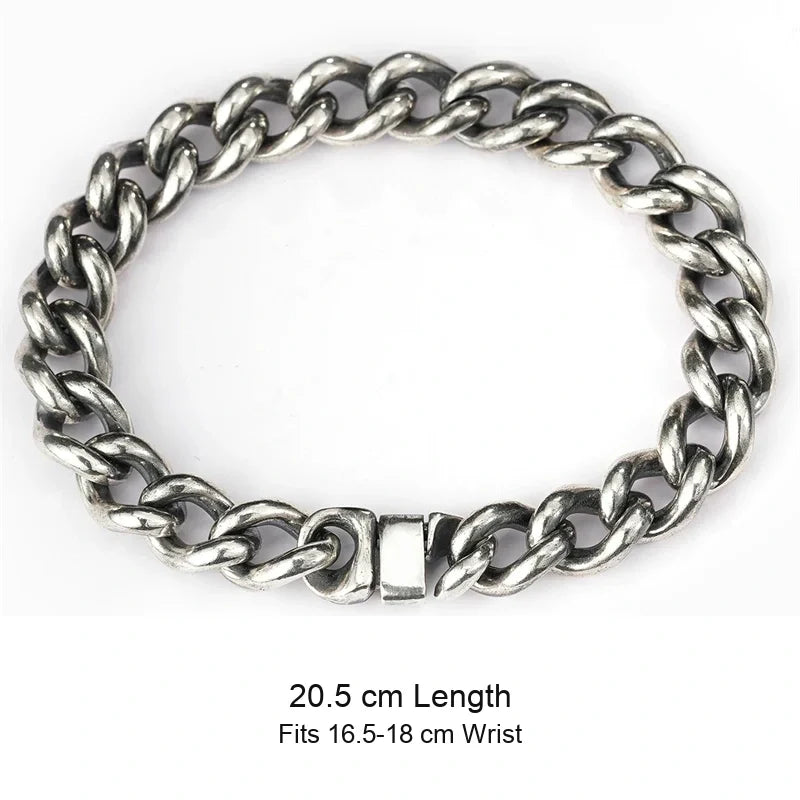 925 sterling silver bracelet size guide in English