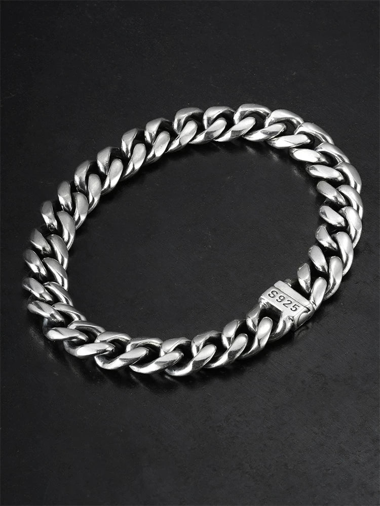 Magnetic Clasp 925 Silver Cuban Bracelet product view 1