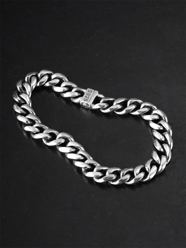 Magnetic Clasp 925 Silver Cuban Bracelet product view 2
