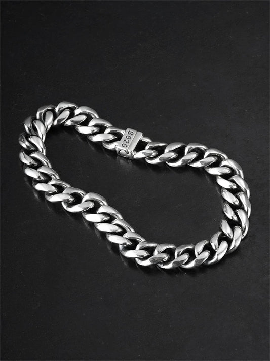 Magnetic Clasp 925 Silver Cuban Bracelet product view 2