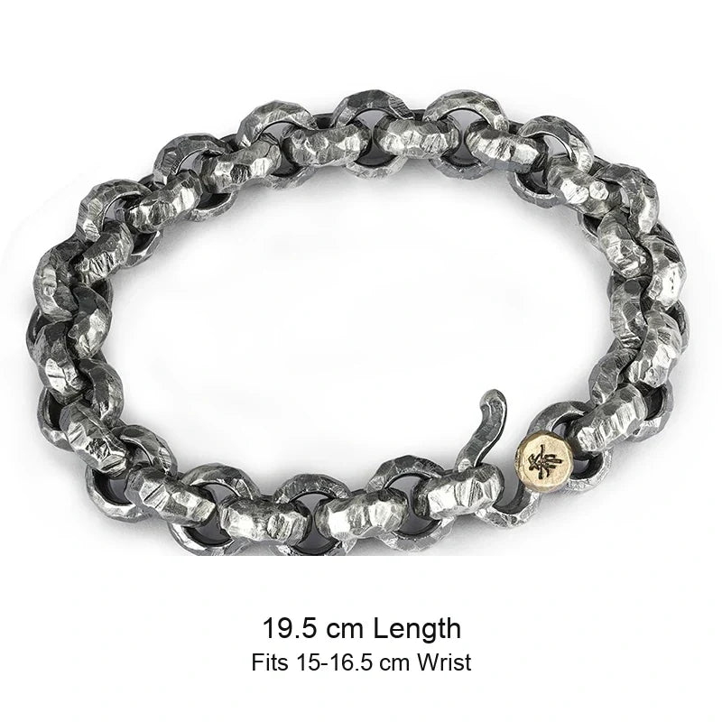 925 sterling silver bracelet size guide in English