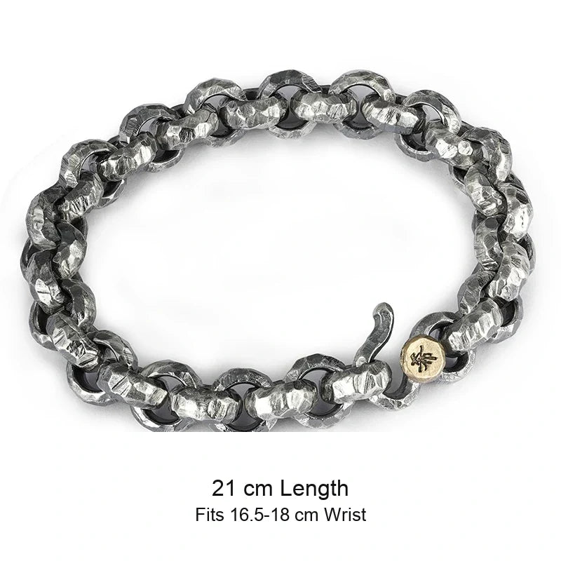 925 sterling silver bracelet size guide in English