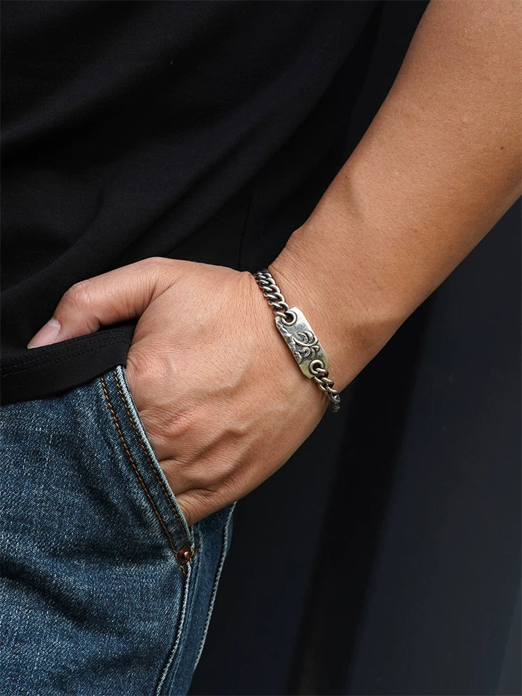Ocean Palm Tree 925 Sterling Silver Bracelet product view 3