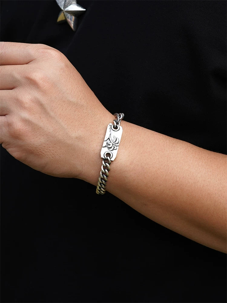 Ocean Palm Tree 925 Sterling Silver Bracelet product view 4