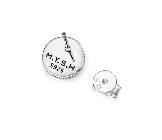 Sterling Silver Pixiu Stud Earrings for Bikers - view 1