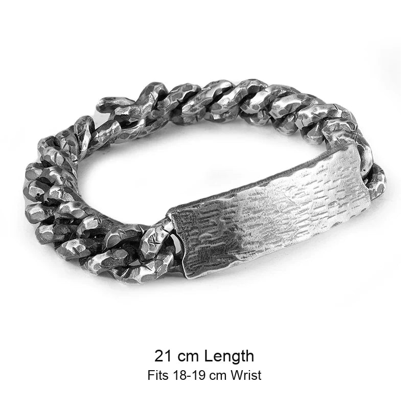 925 sterling silver bracelet size guide in English