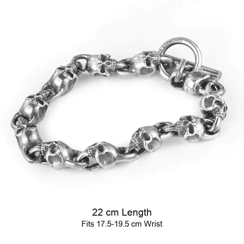925 sterling silver bracelet size guide in English