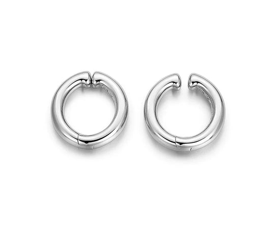 Sterling Silver Biker Clip-On Earrings for Bikers - view 1