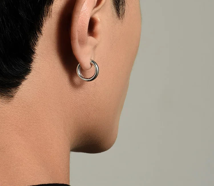 Sterling Silver Biker Clip-On Earrings for Bikers - view 3