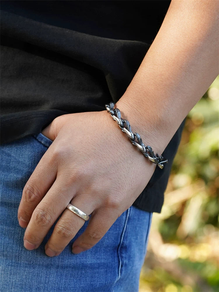 Eagle Claw Dragon Fang 925 Silver Bracelet product view 3
