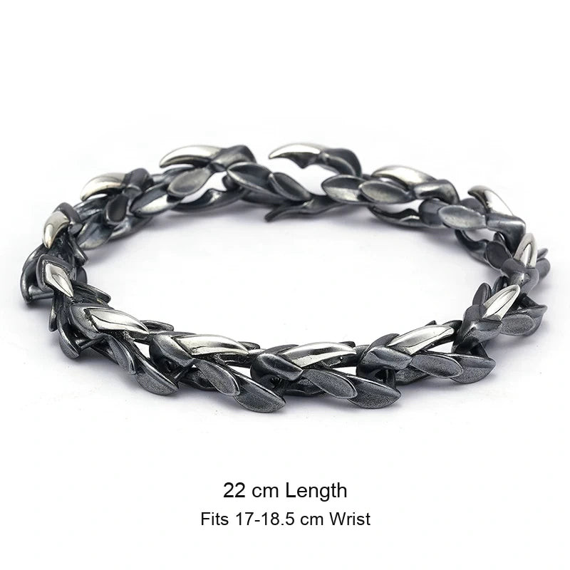 Eagle Claw Dragon Fang 925 Silver Bracelet size option 2