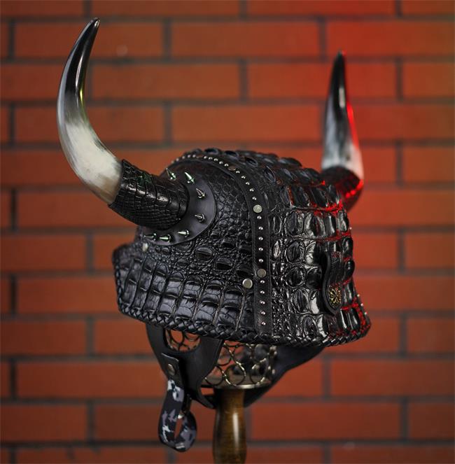 decorative-OpenFace-helmet-Crocodile-Leather