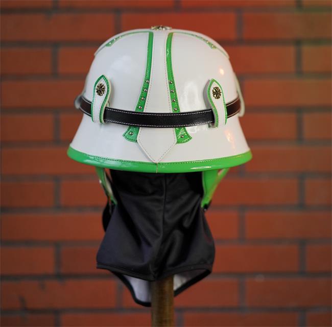 decorative-OpenFace-helmet-Cowhide-Leather