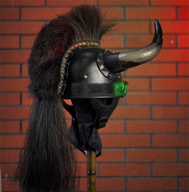 decorative-OpenFace-helmet-Cowhide-Leather