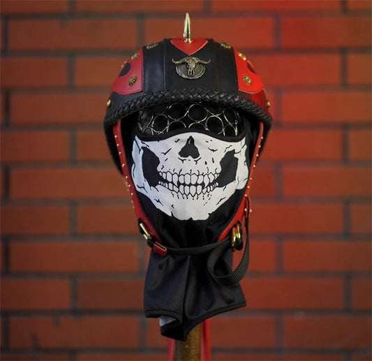 decorative-Half-helmet-Cowhide-Leather