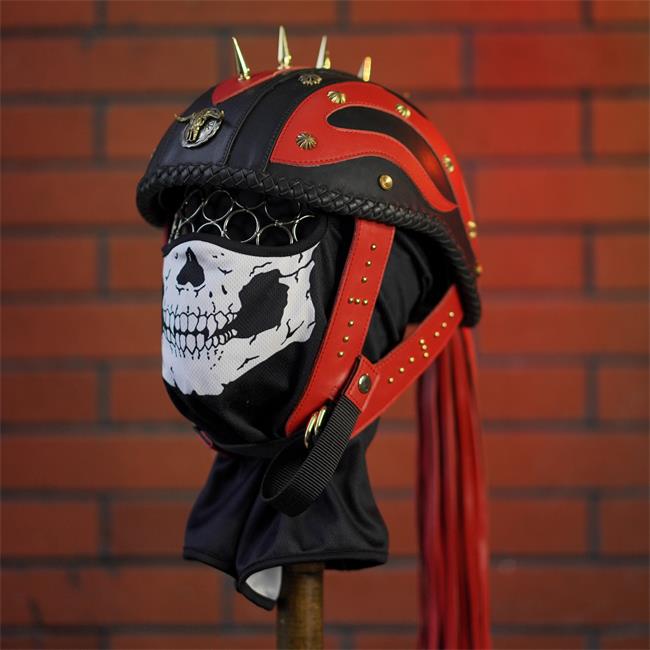 decorative-Half-helmet-Cowhide-Leather