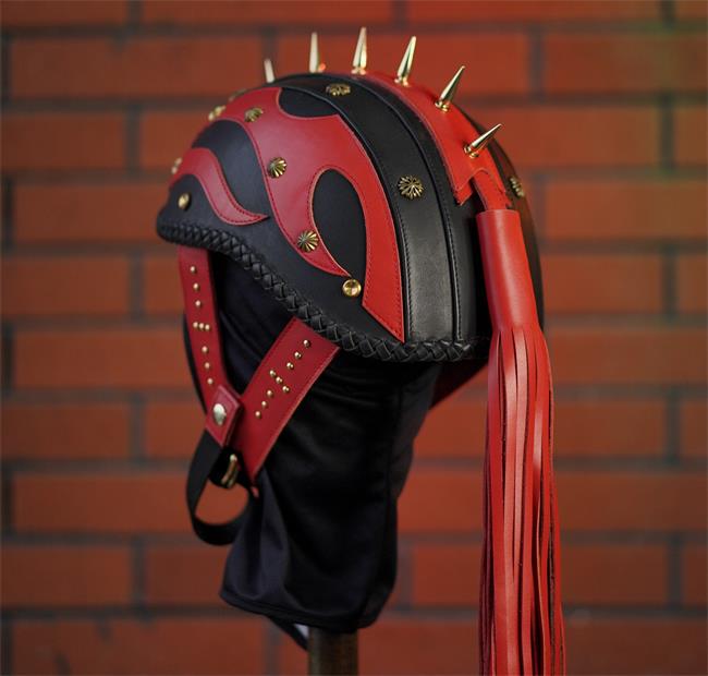decorative-Half-helmet-Cowhide-Leather