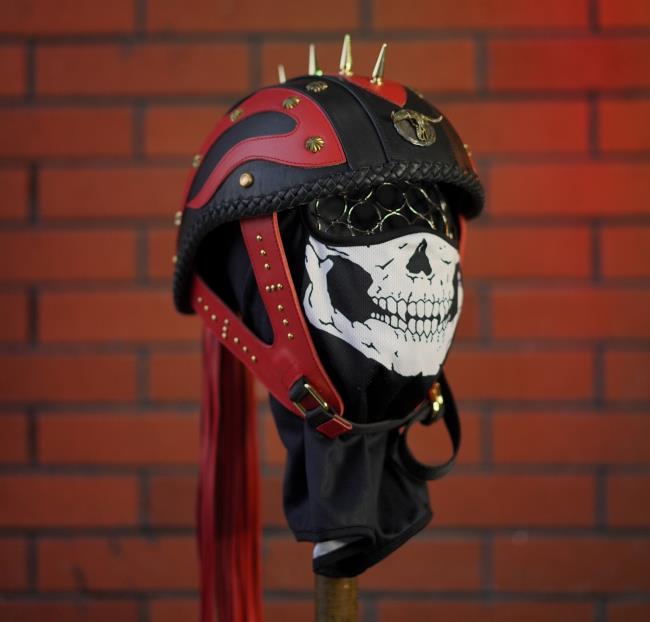 decorative-Half-helmet-Cowhide-Leather