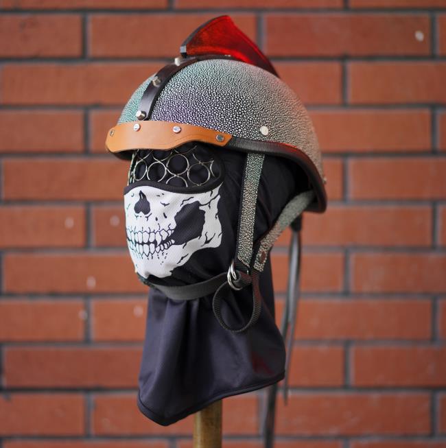 decorative-Half-helmet-Cowhide-Leather