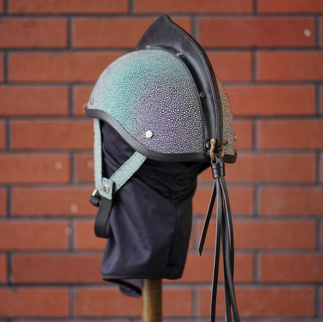 decorative-Half-helmet-Cowhide-Leather