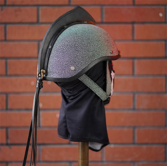 decorative-Half-helmet-Cowhide-Leather
