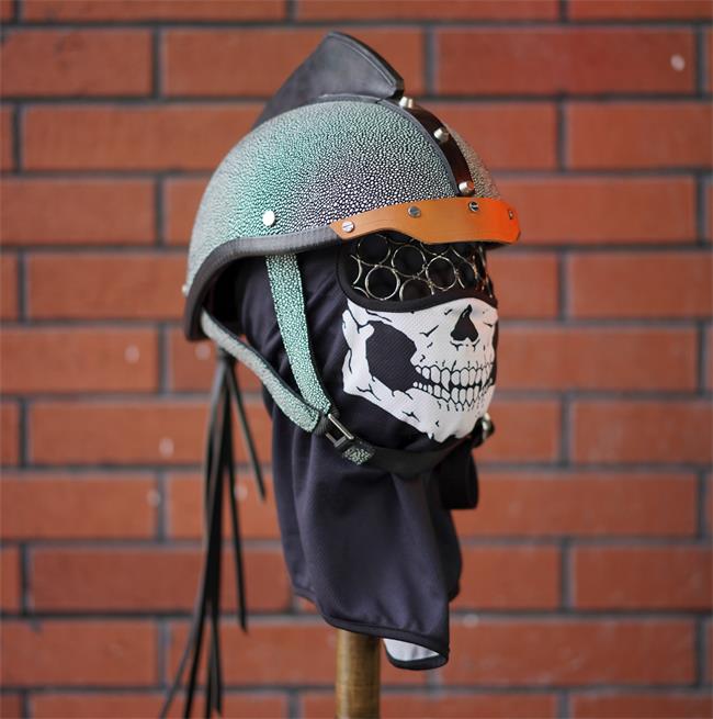 decorative-Half-helmet-Cowhide-Leather