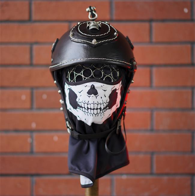 decorative-Half-helmet-Cowhide-Leather