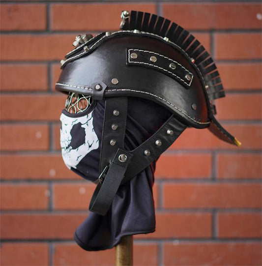 decorative-Half-helmet-Cowhide-Leather