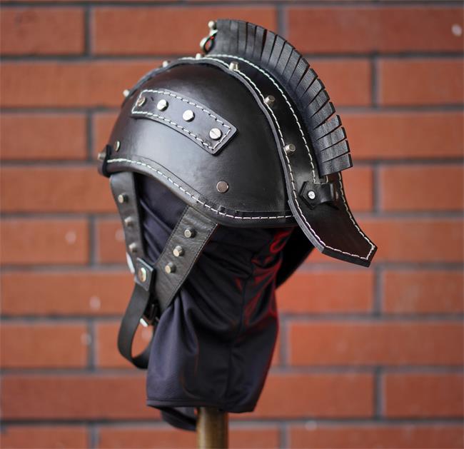 decorative-Half-helmet-Cowhide-Leather