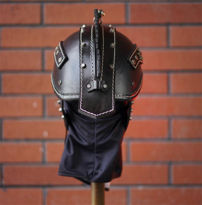decorative-Half-helmet-Cowhide-Leather