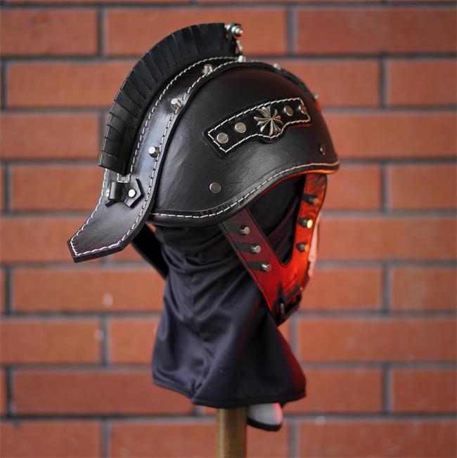 decorative-Half-helmet-Cowhide-Leather
