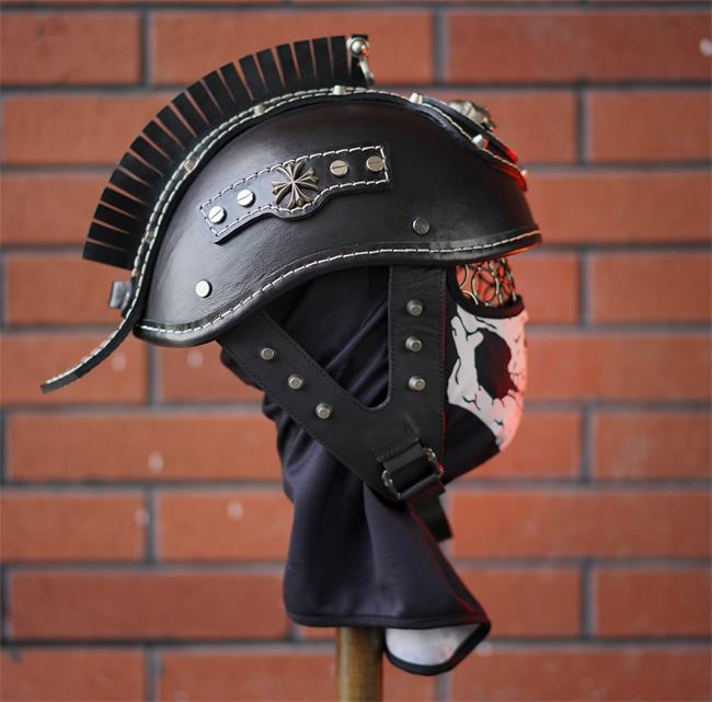 decorative-Half-helmet-Cowhide-Leather